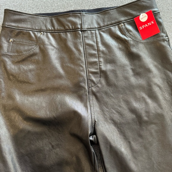 NEW With Tags SPANX Leather Like Skinny Noir Size Large - Picture 8 of 8